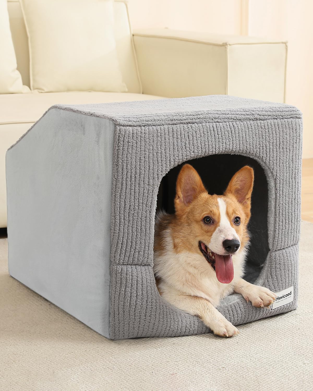 Small Dog House with Dog Cave Bed X121712