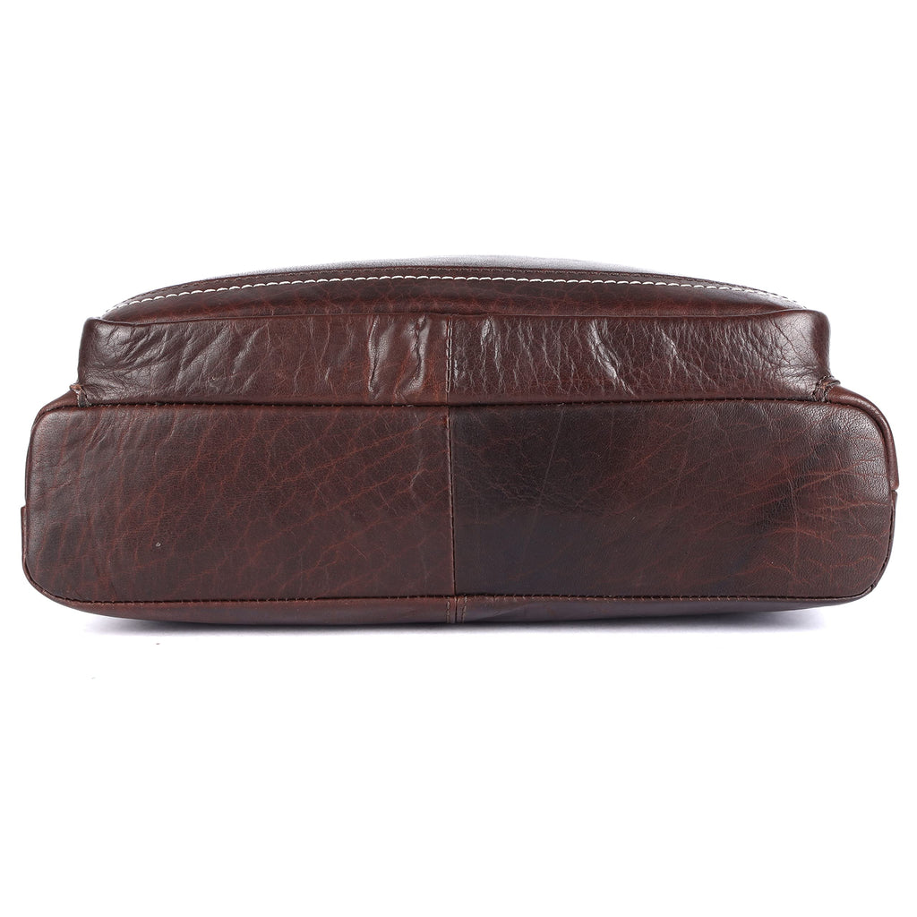 Extra-Large Genuine Leather Crossbody Purse Y244