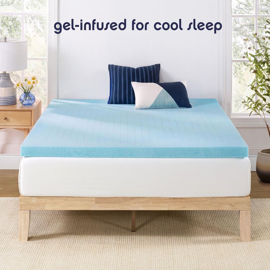 3 Inch Ventilated Memory Foam Mattress Topper, Twin E825304