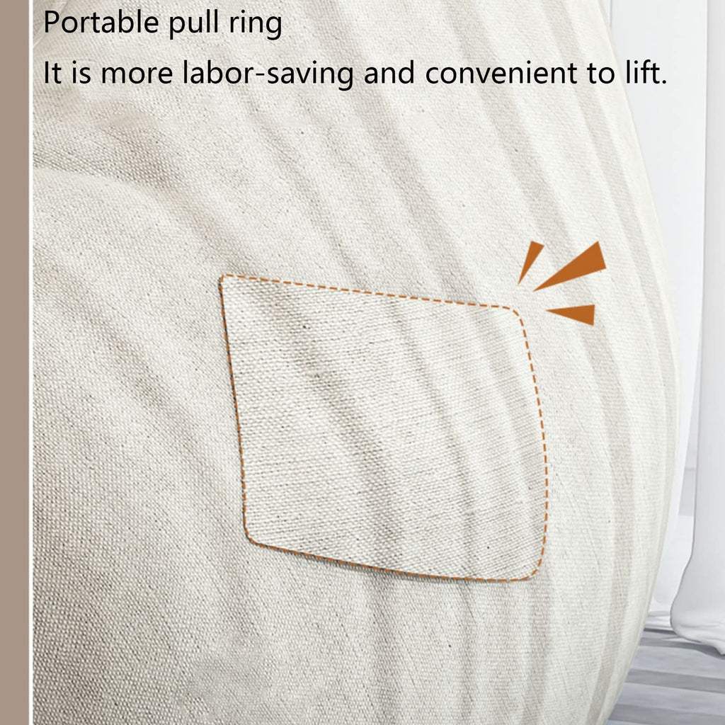 Washable Bean Bag Chair Cover Only 110 * 130cm Yellow P410