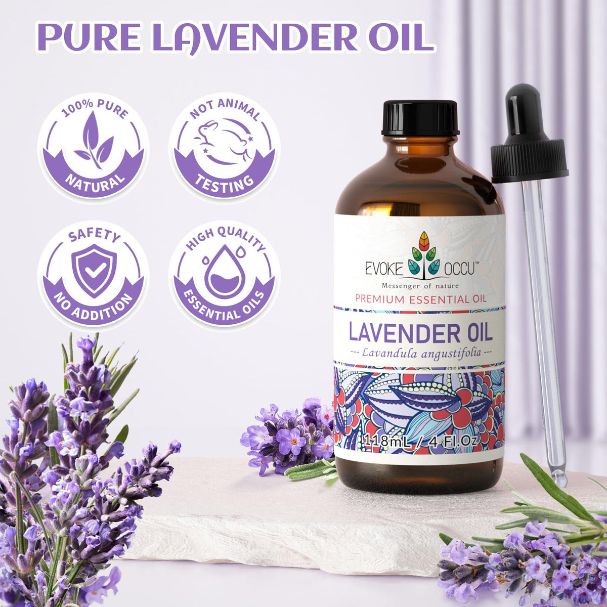 Spearmint and Lavender Essential Oil 4 Fl Oz I73385