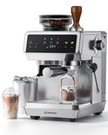Espresso Machine With Grinder, Temp Control, 44 Grind Settings N325