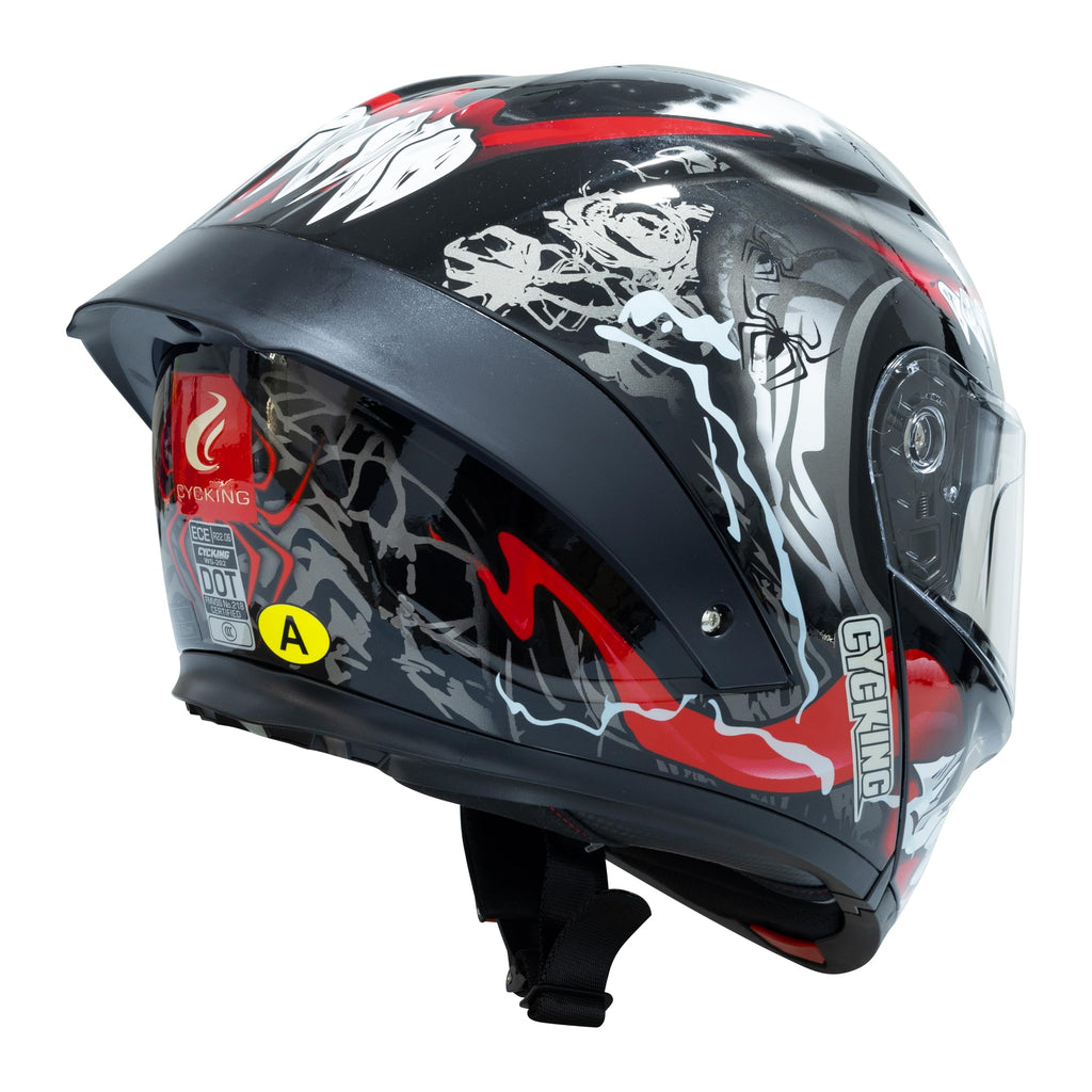 Modular Flip Up Full Face Motorcycle Helmet with Dual Visor V397