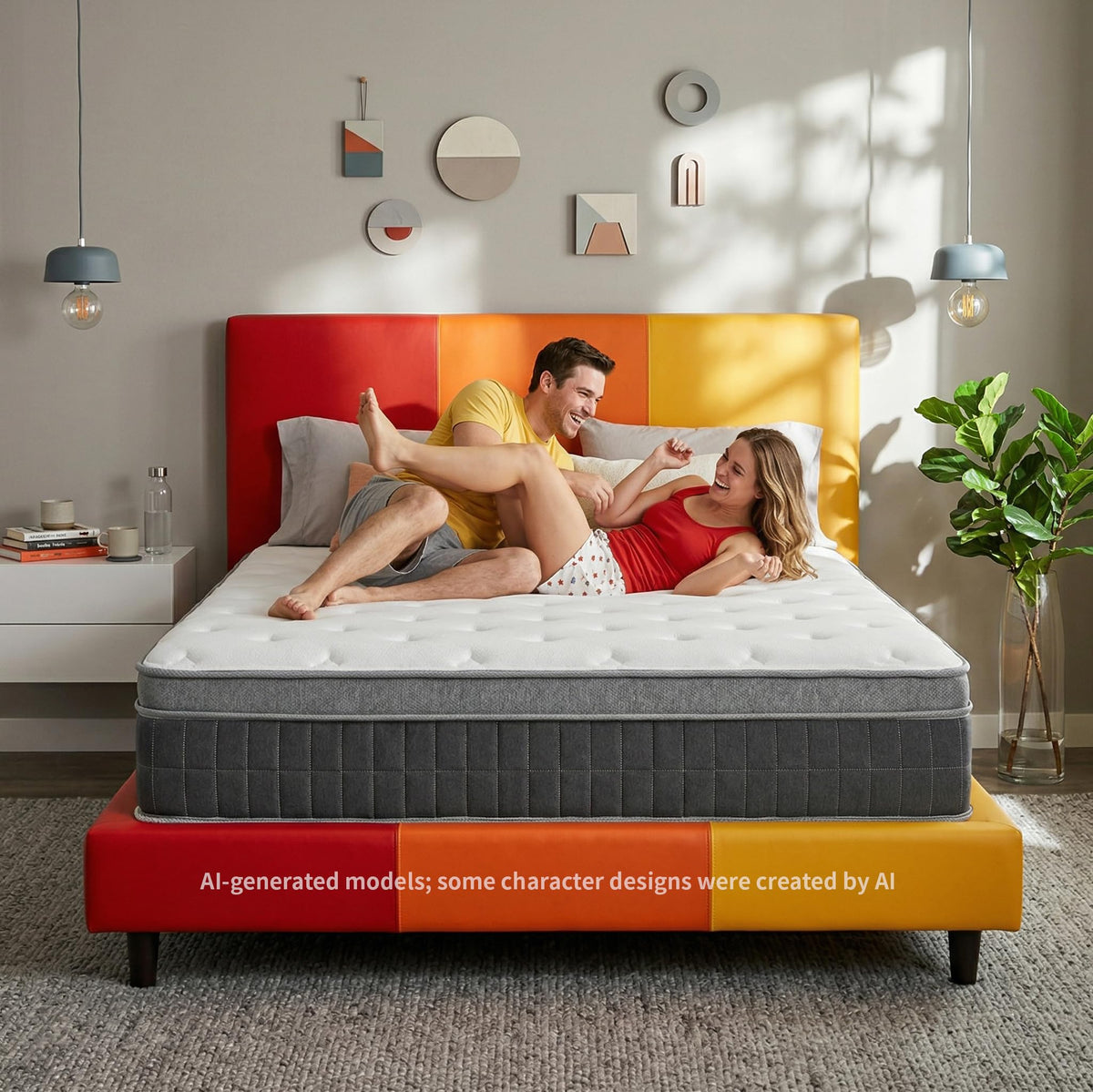 Full Size 12 Inch Medium Firm Hybrid Mattress N157