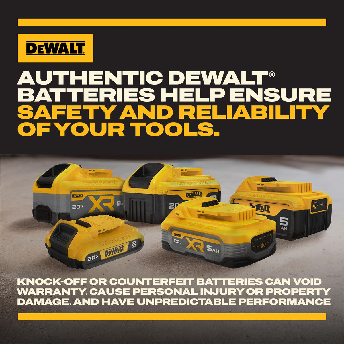 20V MAX XR 8Ah Lithium Ion Battery 2-Pack E85166
