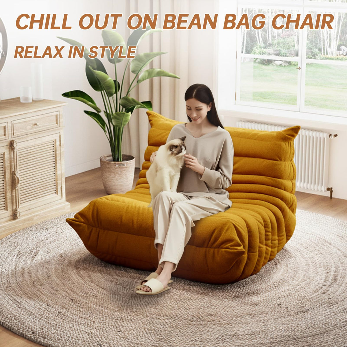 Oversized Memory Foam Bean Bag Chair Z298
