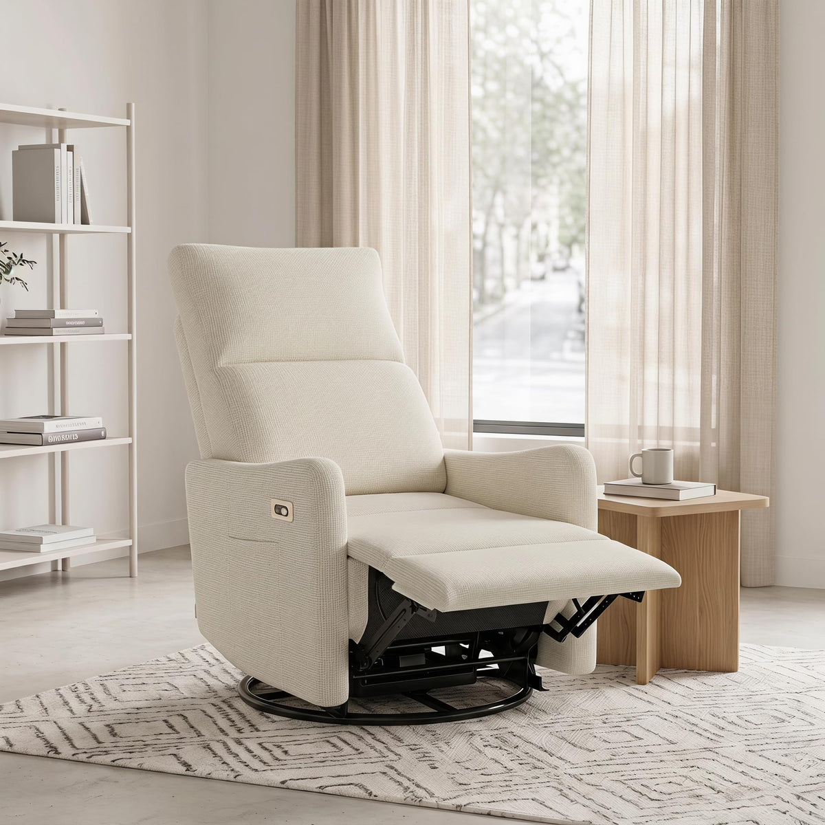 Power Swivel Recliner Chair with USB Charging Port V194506