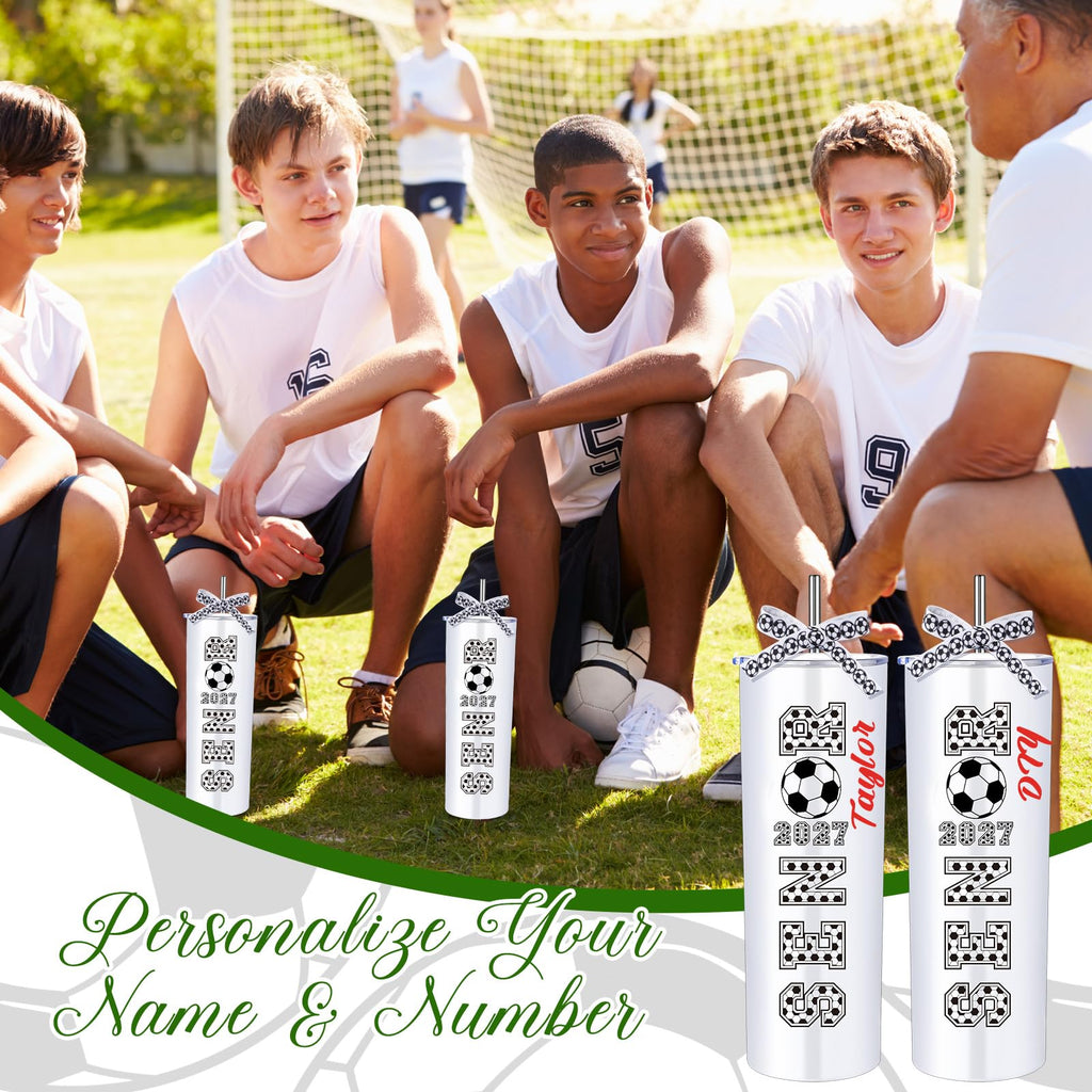 20 oz Soccer Tumblers Cups S8232
