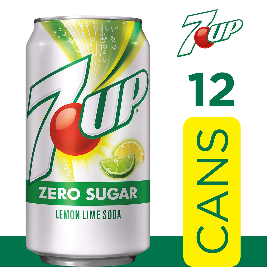 Zero Sugar 7-Up Soda, 12 Oz (Pack of 24) N287031