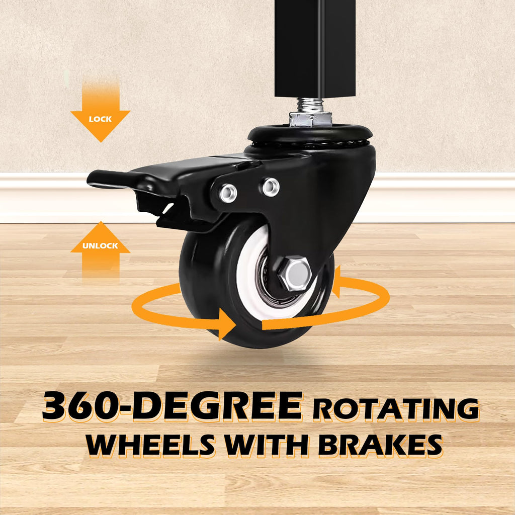 4-Tier 40-Ball Basketball Rack with Wheels X277098