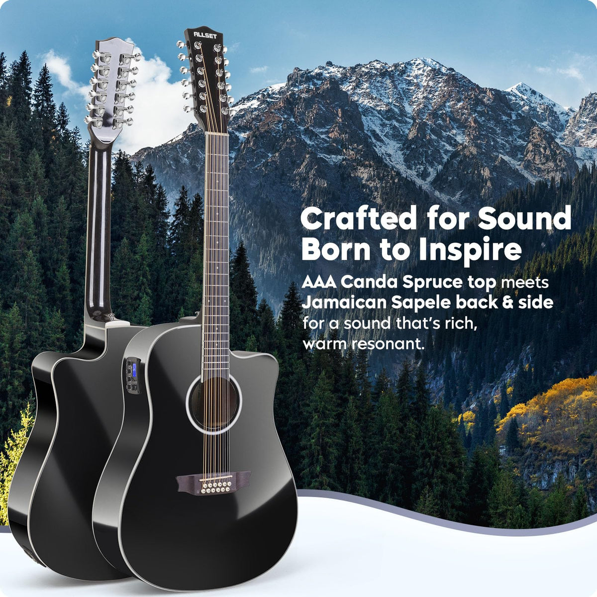 12 String Acoustic Electric Guitar F9949