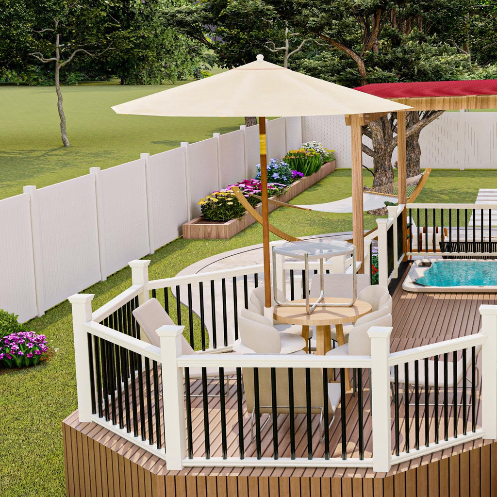 105 Pack 26" Black Aluminum Deck Balusters R16966