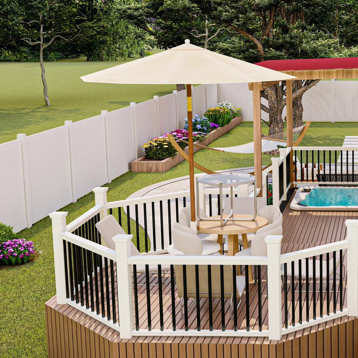105 Pack 26" Black Aluminum Deck Balusters R16966