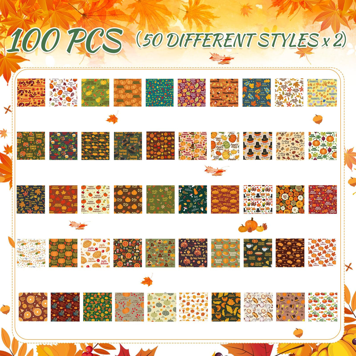 100 Pcs Fall Dog Bow Adjustable Pet Bowtie Collar K5148