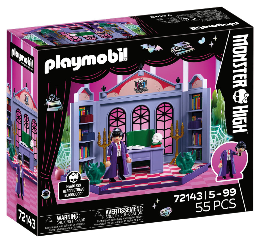 Monster High Office Playset with Desk and Glow-in-the-Dark Spider Webs D429