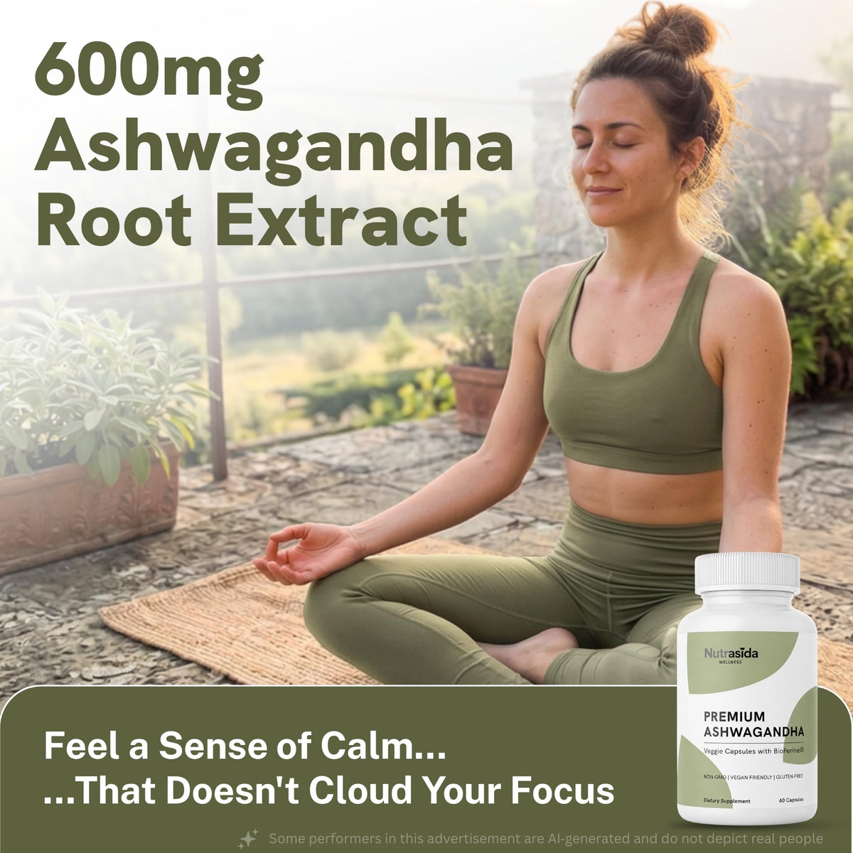 Ashwagandha 600mg Vegan Gluten-Free 60 Count N277722
