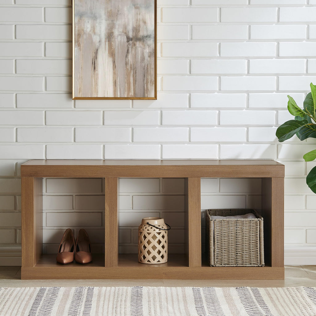 58" Wooden TV Stand with Open Storage D87654