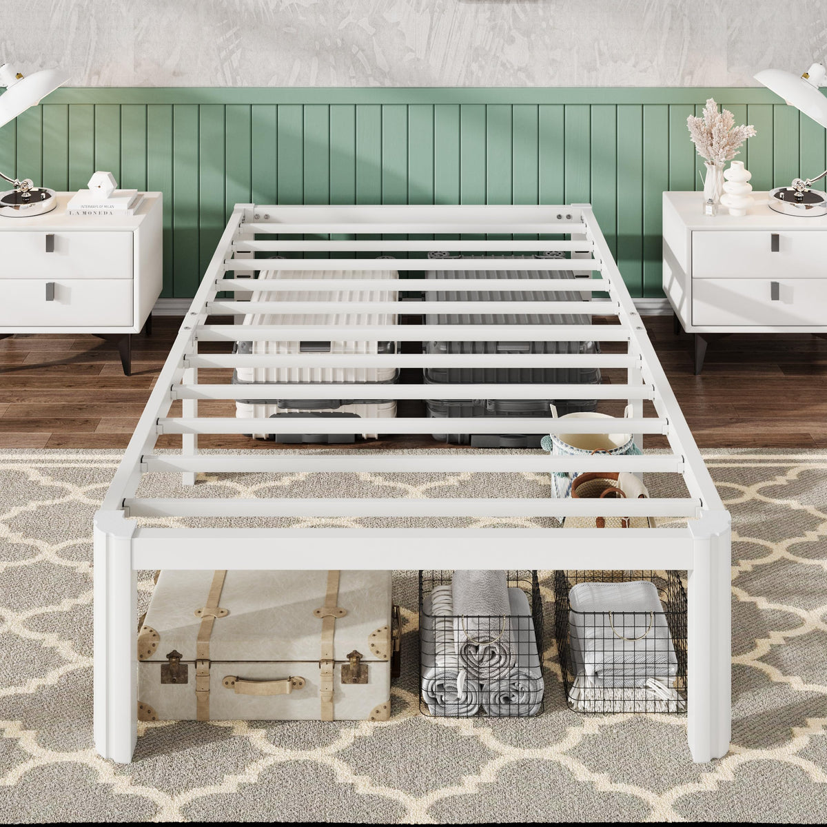 14" Twin Heavy Duty Metal Platform Bed Frame N71651