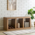 58" Wooden TV Stand with Open Storage D87654