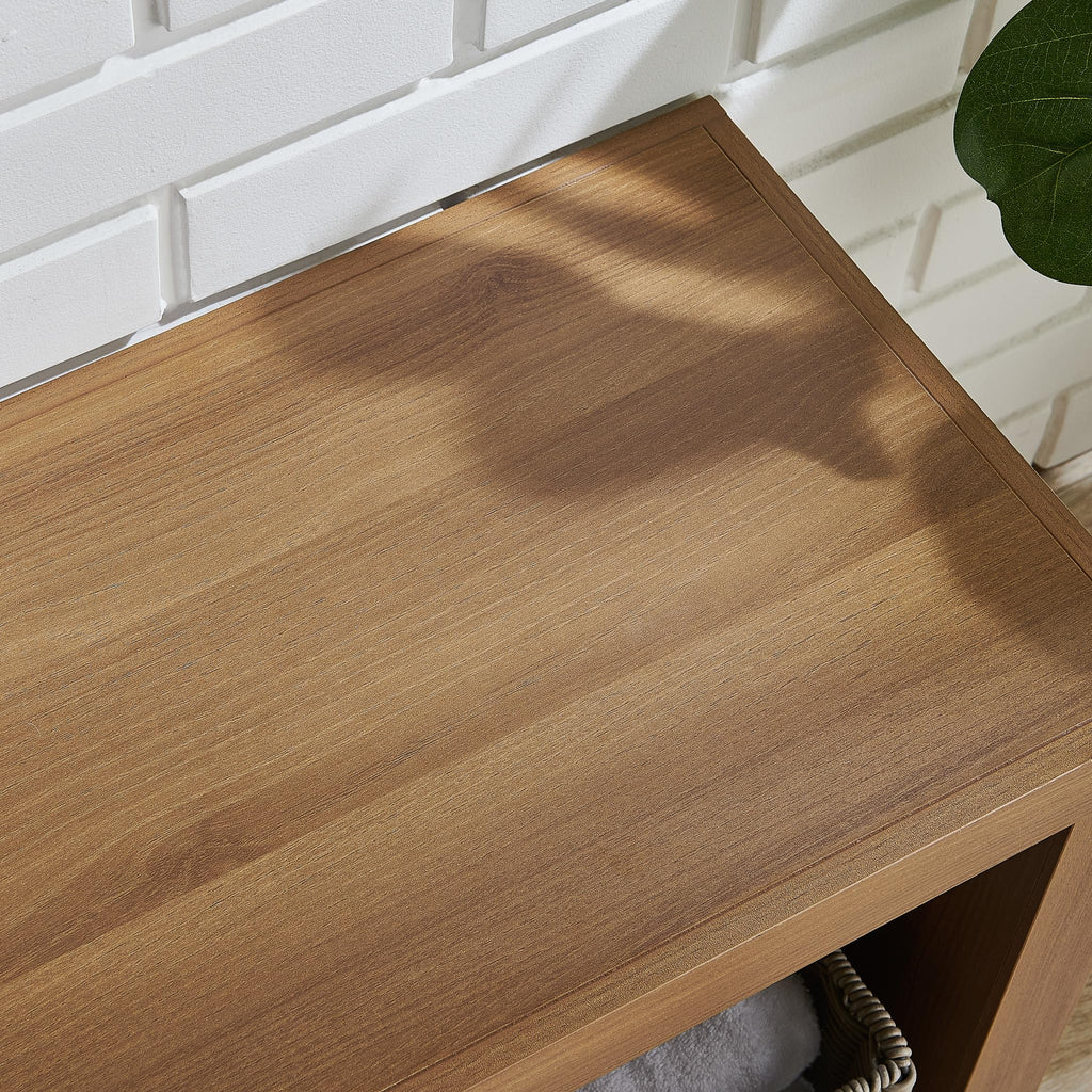 58" Wooden TV Stand with Open Storage D87654