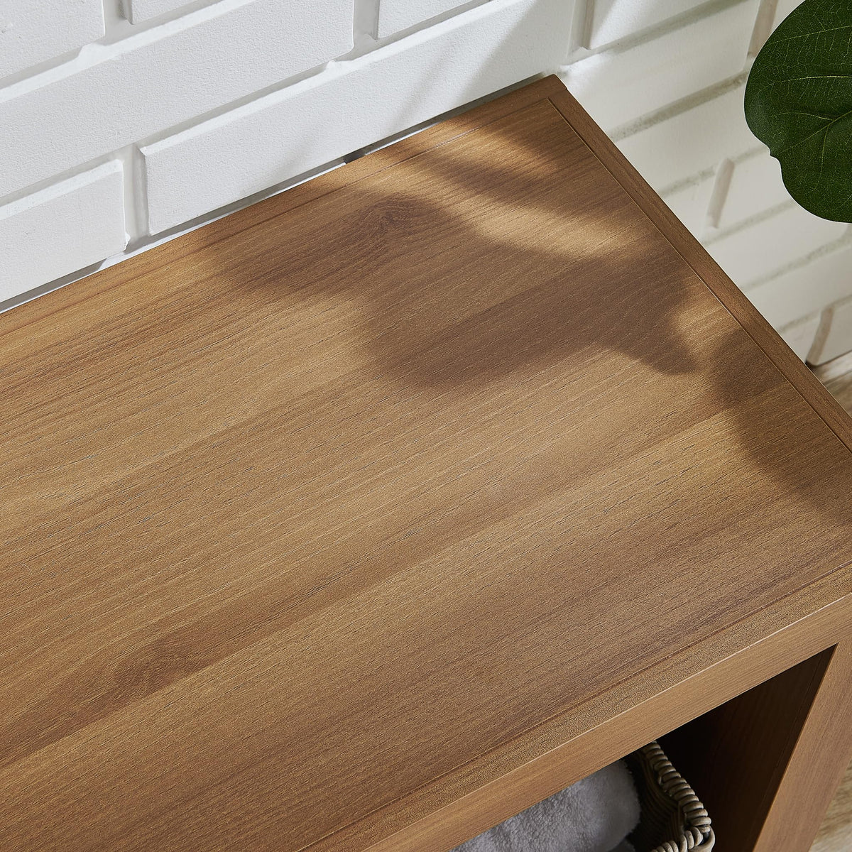 58" Wooden TV Stand with Open Storage D87654